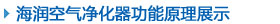 海润空气净化器功能原理展示